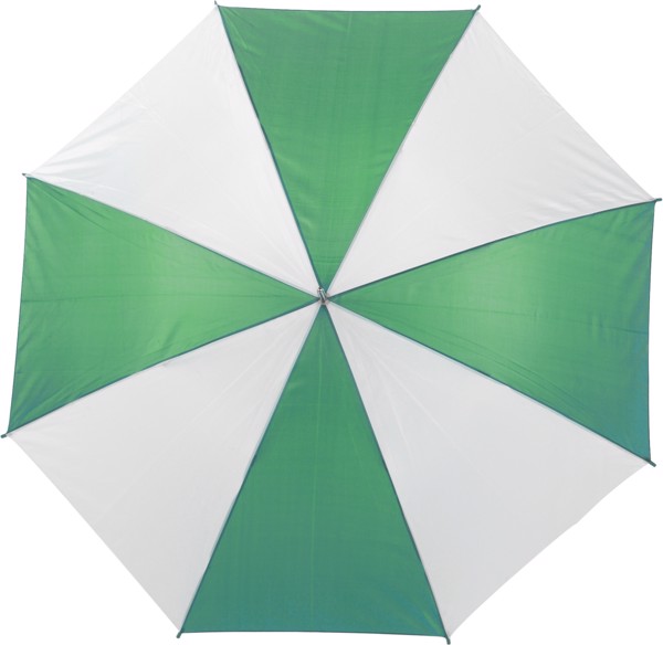 Polyester (190T) umbrella - Green / White