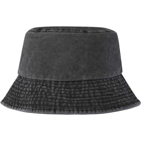 Mitica washed sun hat - Solid Black