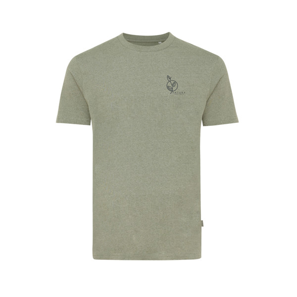 T-shirt en coton recyclé non teinté Iqoniq Manuel - Heather Green / XS
