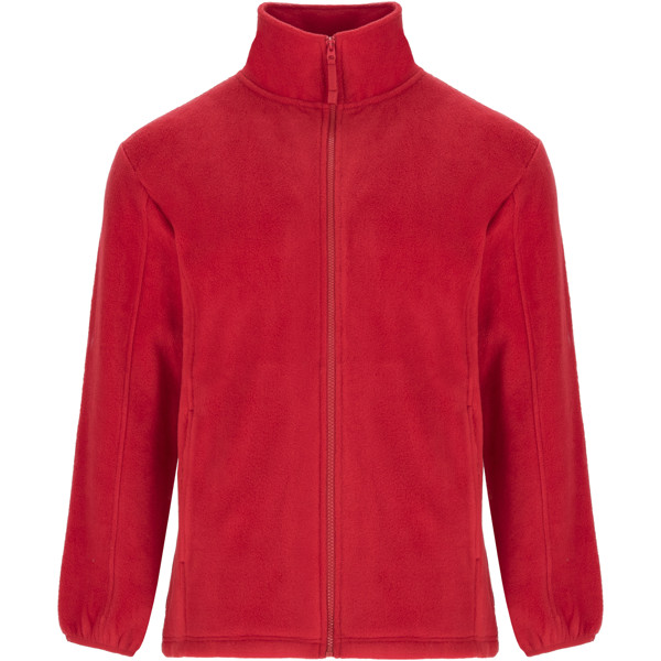 Giacca in pile da uomo con cerniera intera Artic - Rosso / 4XL