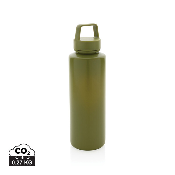 Bouteille 500ml en PP recyclé RCS et avec poignée - Vert