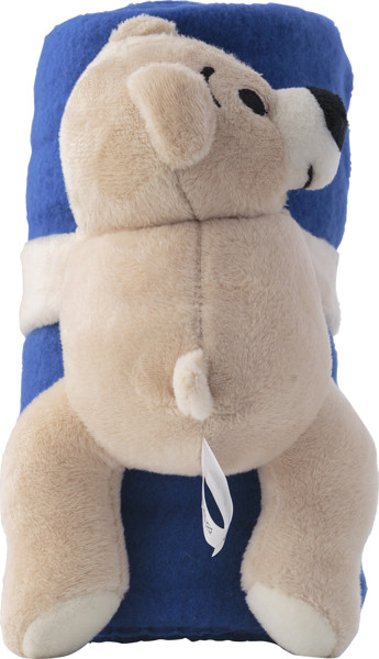Urso de pelúcia com cobertor de lã Owen - Black