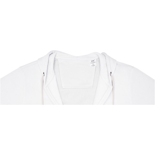 Sweat à capuche zippé Theron pour homme - Blanc / 4XL
