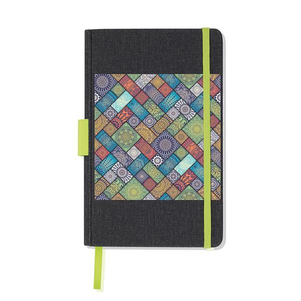 Bloco De Notas A5 Com Capa Em Pu E Porta-Esferográfica - Branco