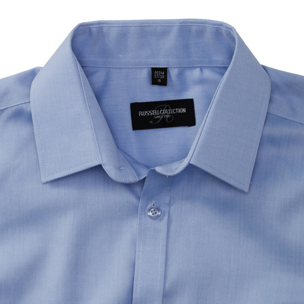 Men's Herringbone Shirt - White / 3XL