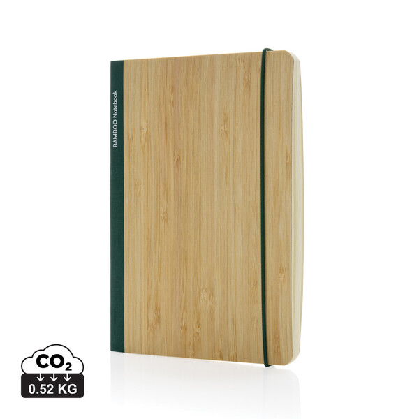 Carnet de notes A5 en bambou Scribe - Vert