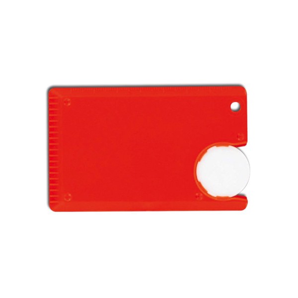 MINI ICE SCRAPER WITH TOKEN HOLDER - Rouge / 