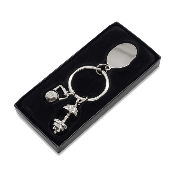 GymKey keychain with a sports motif