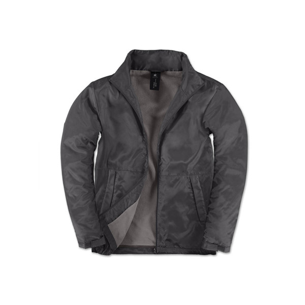 Casaco B&C Multi-Active Men - Poliéster 210T Taffeta - Cinza Escuro / L