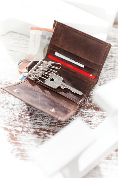 Genuine Leather Key Pouch Wild Style