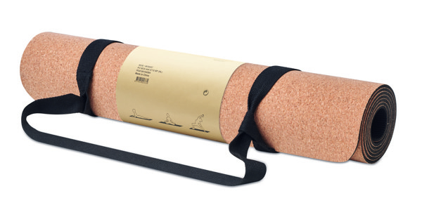 Cork yoga mat Savasana