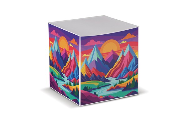 Cube pad 10x10x10cm - White