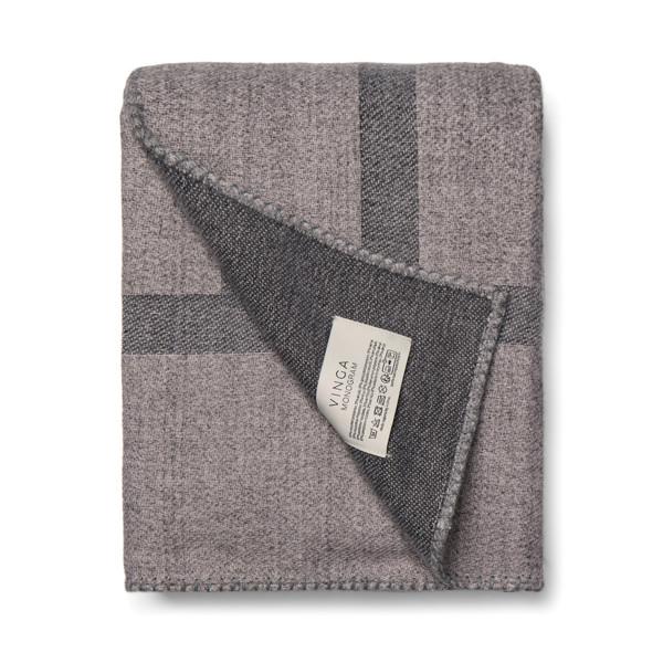 VINGA Monogram GRS blanket - Grey