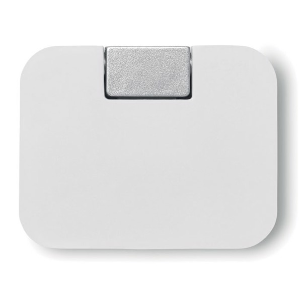 Square USB hub, 4 port, ABS - White