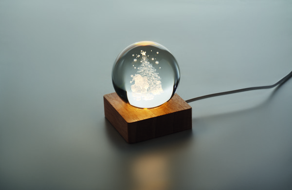 Christmas LED glass ball Santa Light