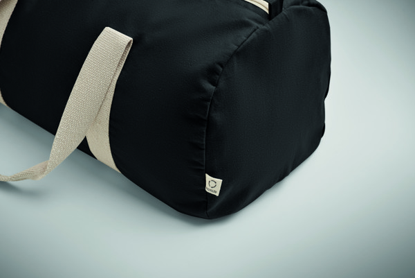 Sinn športna torba 320g/m² recikliran bombaž, 50x25x25cm - Črna