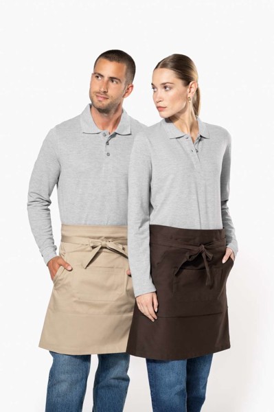 Cotton Mid-Length Apron - White