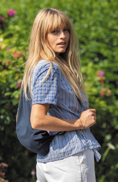 Impact AWARE nahrbtnik z vrvico iz recikliranega bombaža 145 g - Mornarica