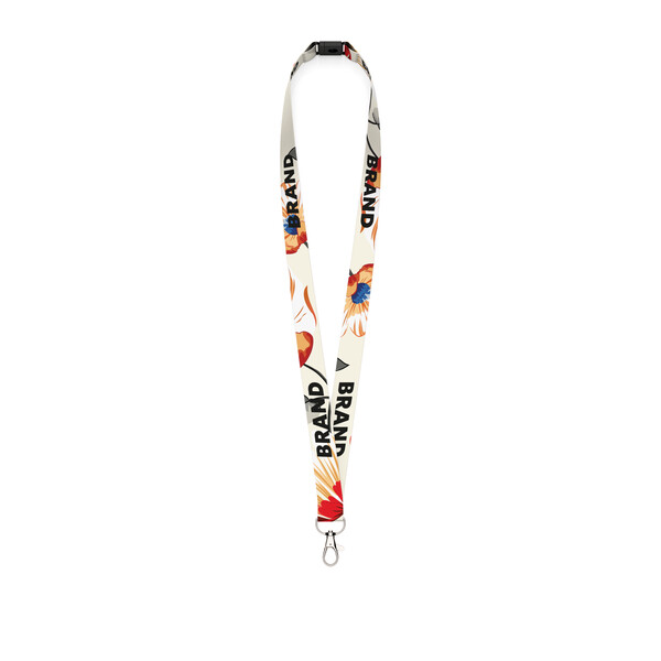 Cordão de para sublimação - 10mm width / Mosquetão metálico / Fecho de segurança