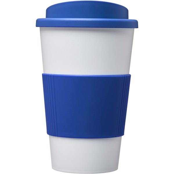 Copo isolado com pega de 350 ml "Americano®" - Azul médio / Branco