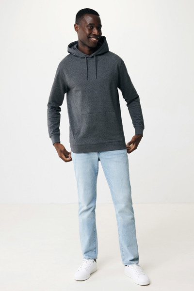 Iqoniq Torres recycled cotton hoodie undyed - Heather Anthracite / L