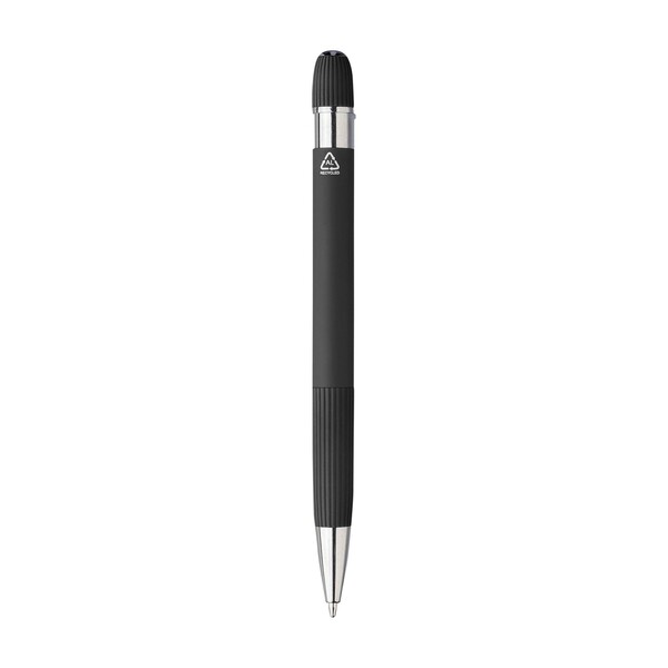 Notebook set Tarek | Recycled synthetic leather | A5 | With ballpen - black