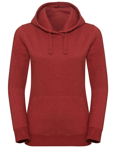 Ladies' Authentic Melange Hooded Sweat - Charcoal Melange / XS
