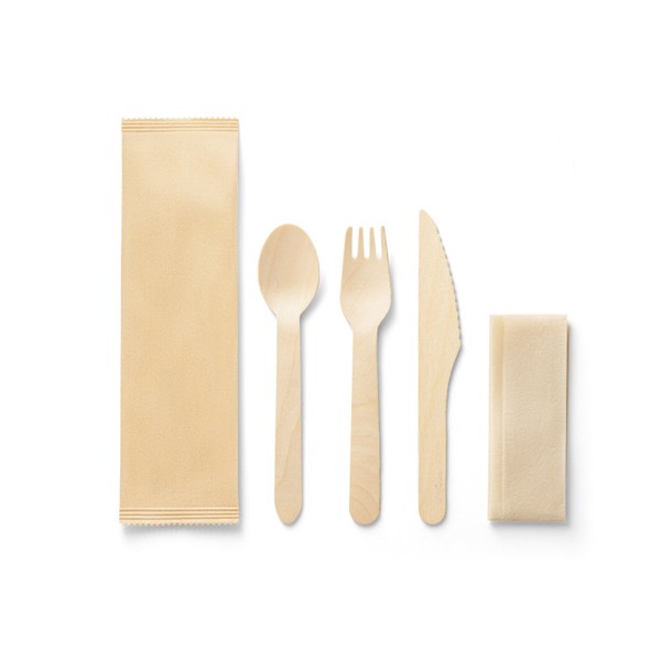 PS - SUYA. Wooden cutlery set