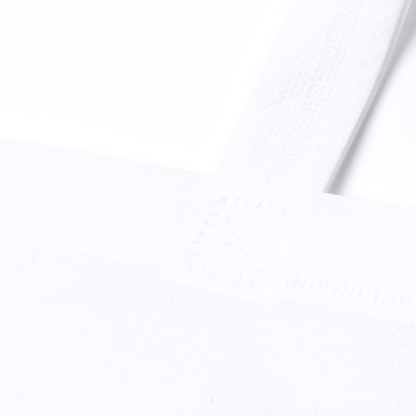 Personalised non-woven bag with reinforced handles