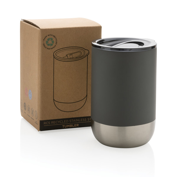 Termohrnek z RCS recyklované oceli 360ml - Šedá