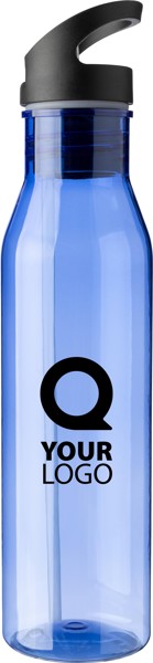 Garrafa de bebida rPET (730 ml) Manfred - preto