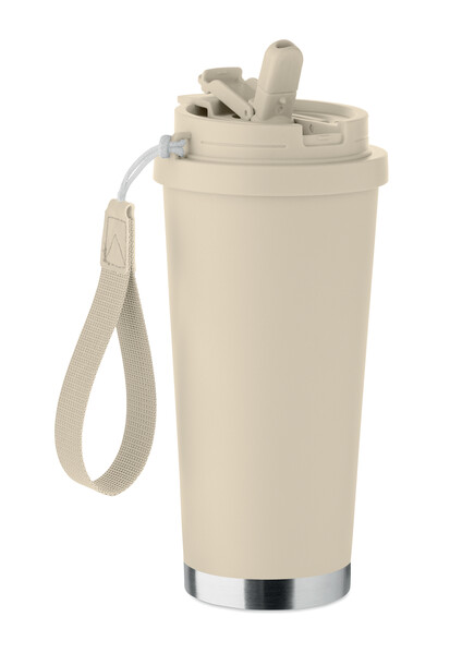Double wall tumbler 500ml Topaz Large - Beige