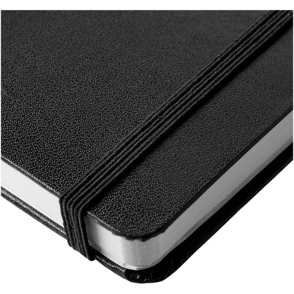 Bloco de notas A6 de bolso com capa dura "Classic" - Preto Liso