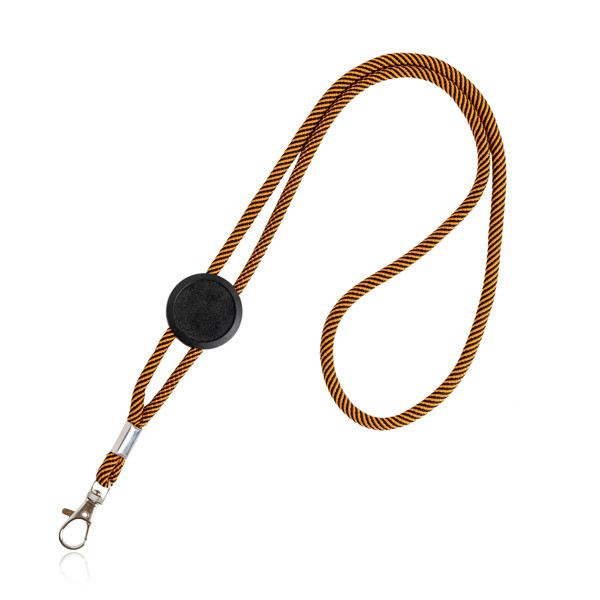 Lanyard Tubulaire En Polyester, Réglable - Orange / U