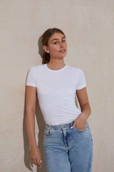 Women's Tri-Blend T - Solid White / XL
