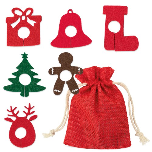 SET 6 FELT GLASS MARKERS "NYBY"