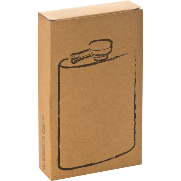 PERCY Acél flaska, 104 ml - Silvergrey