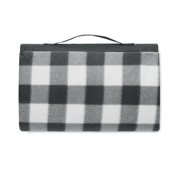 RPET fleece picnic blanket Caly - Black