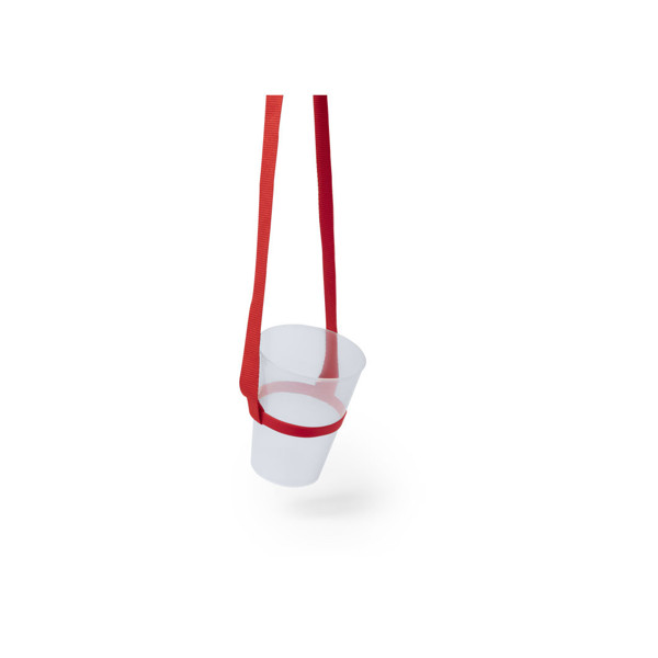 Lanyard Portavasos Frinly - Blanco