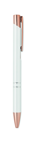 Bern Rose pen recycled aluminium, blue ink - White