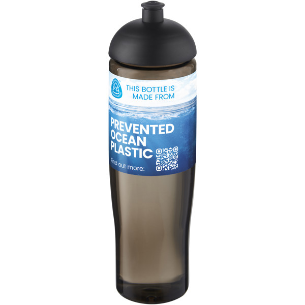 H2O Active® Eco Tempo 700 ml dome lid sport bottle - Black / Charcoal