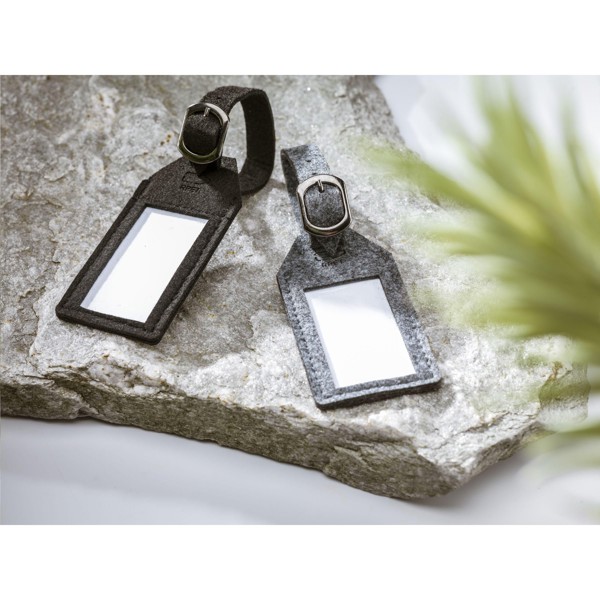 RPET Felt GRS Luggage Tag luggage tag - Grey