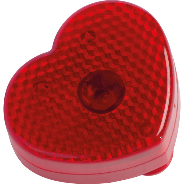 Flashlight clip in heart shape RALF - Red