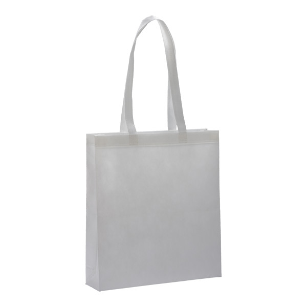 80 G/ M2 R-Pet Heat-Sealed Shopping Bag With Gusset - White