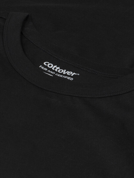 Cottover Gots T-shirt LS Relaxed black 3XL