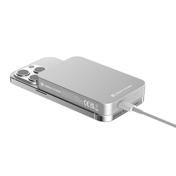 Urban Vitamin Compton powerbank 10000 mAh, 20W - Silver