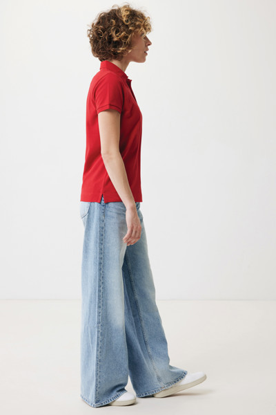 IQONIQ Yosemite Damen Piqué-Poloshirt aus rec. Baumwolle - Rot / XL