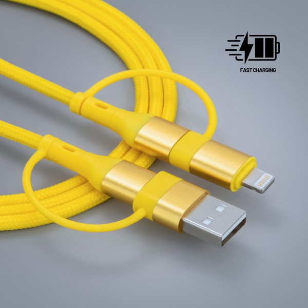 Opti Color Charging & Data Cable - Yellow