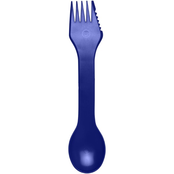 Outil 3-en-1 Epsy avec cuillère, fourchette et couteau - Marine