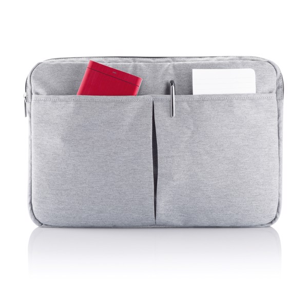 Xd Collection laptop sleeve 15in, 600D polyester - Grey